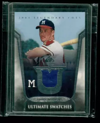 2004 SP Legendary Cuts Eddie Mathews Piece Game-Used Jersey BRAVES FREE SHIP • $2.99