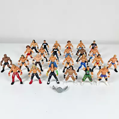 WWE Lot Of 26 Jakks 2006 Micro Aggression 2  Mini Wrestling Figures With Rares • $54.95