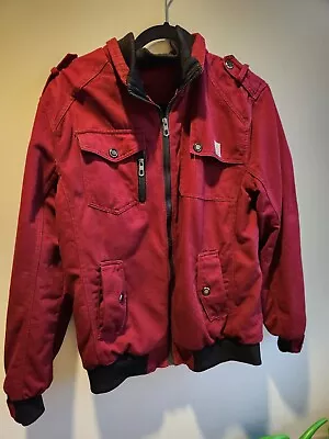 Men's Red Bomber Jacket With Collar (Fake Carhartt) • $25