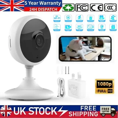 WiFi Baby Monitor Camera 1080P HD IP CCTV Night Vision Home Indoor Security CAM • £13.99