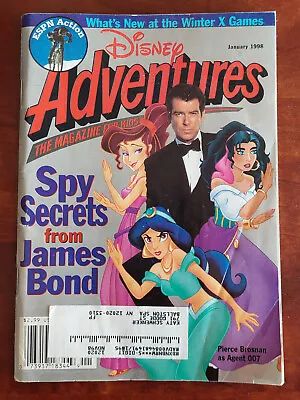 Disney Adventures Magazine Jan 1998 Spy Secrets From James Bond & More • $7.75