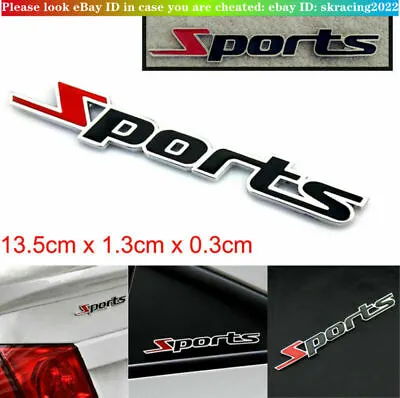 1Piece DIY Sports Emblem Badge Metal Car Sticker Logo 3D Decal Decor Word Letter • $1.90