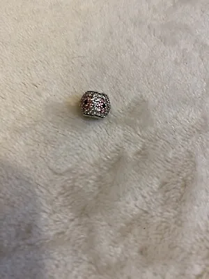 Authentic PANDORA Ale Pave Cherry Blossom Ball Charm. Sterling Silver • $30