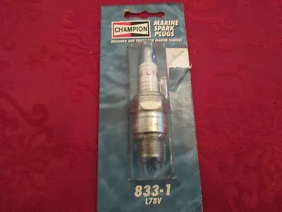 Champion L78V 833-1 Marine Spark Plug - New In Unopened Packet • $4
