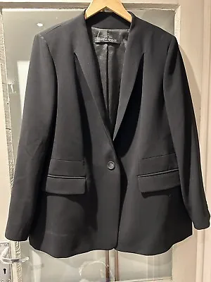 Marina Rinaldi Black Blazer Size UK 22 • £54.99