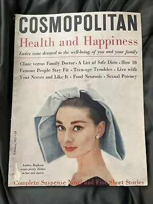 Cosmopolitan February 1957 Health And Happiness  Audrey Hepburn • $20