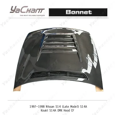 Carbon Kit For 97-98 Nissan S14 (Late Model) S14A Kouki S14A DMX Hood Bonnet • $1234.05