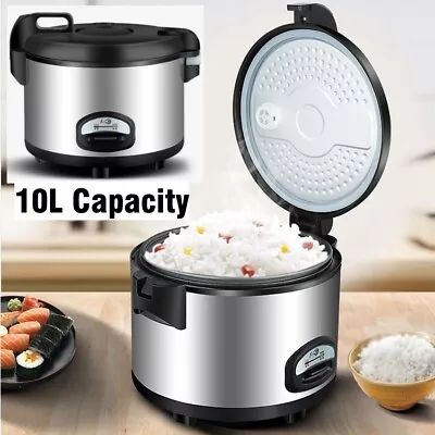 10L Eletric Rice Cooker Commercial Mutifunctional Rice Cooker Pot 15 People Use • $178