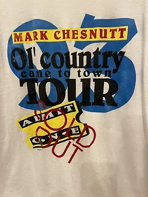 Vintage 1993 Mark Chesnutt Ole Country Came To Town Tour Shirt Adult Large • $24.99