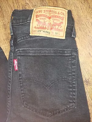 £20 • Buy Mens Levis 519 Hi Ball W30 Black Denim Jeans