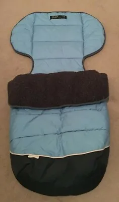 £8.99 • Buy Mamas And Papas Blue And Charcoal Footmuff Cosytoes Excellent Unmarked Condition