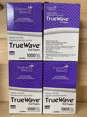 $17.95 • Buy Graham Beauty Salon Truewave Jumbo End Paper 1000 Pack - HC-26067