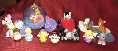 Fisher Price Little People Disney Lot Cruella Car Bambi Thumper Cinderella Coach • $54.99