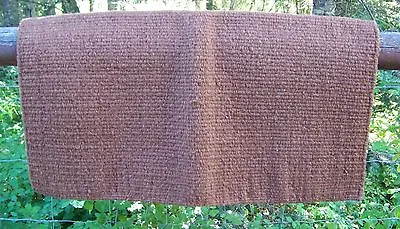 San Juan Solid Wool Show Blanket - 34 X 36 (Brown) By Mayatex • $49.95