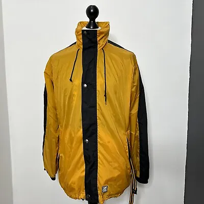 K-WAY PLUS Packable Rain Jacket Rain Wind Windbreaker Waterproof Size M • $27.36