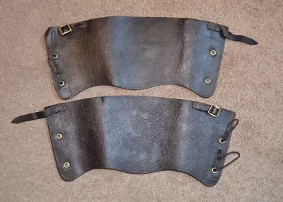 £14.99 • Buy 1941 Dated Ww2 ARP Civil Defence Leather Gaiters Home Guard Air Raid Warden