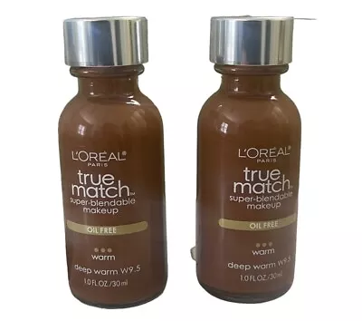 L'Oreal Paris True Match Foundation Deep Warm W9.5 X2 NEW • $15.99