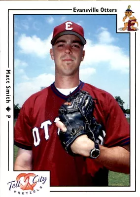 2000 Evansville Otters Warning Track #15 Matt Smith Decatur Illinois IL Card • $20