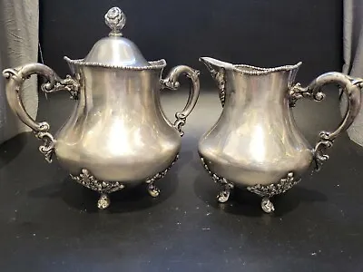 Beautiful WM Rogers Quadruple Plate  New York #1908 Covered Sugar Creamer Set • $35.50