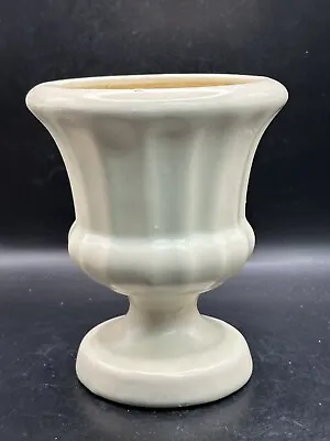 Vintage Haeger Pottery USA Pedestal Urn Planter Vase Creamy White • $21.95