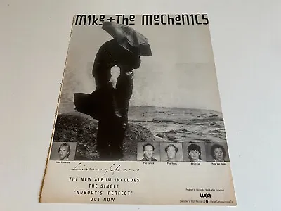 Framed Magazine Advert 11x9  Mike And The Mechanics : Living Years Album • £22.99