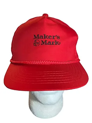 Maker’s Makers Hat Mark Cord Rope Band  Cap Korea Youngan Trucker Hat Red Buckle • $15.97