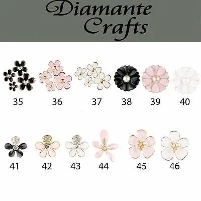 3D Diamantes Designs Rhinestone Kawaii Decoden Cabochon Choose From 12 Designs • £1.49