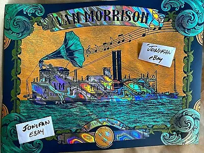 Van Morrison Nashville 2017 Lava Foil Print Poster Ae Signed S/n #/35 Ships 2day • $177.77