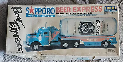 Rare Vintage IMAI 1/28 Scale Sapporo Beer Express Trailer Truck Model Kit • £79.99