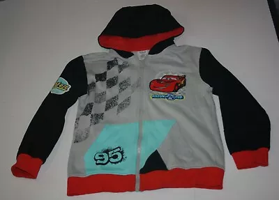 £9.90 • Buy Used Boys 9 10 Disney Store Cars Piston Cup Lighting McQueen Hoodie Zip Up