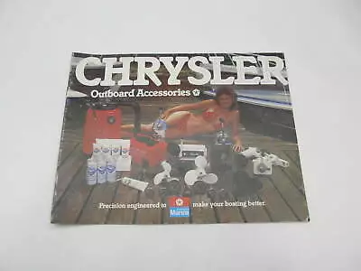 SL-402 Vintage Chrysler Marine Outboard Accessories Parts Catalog Early 1980s • $6.95