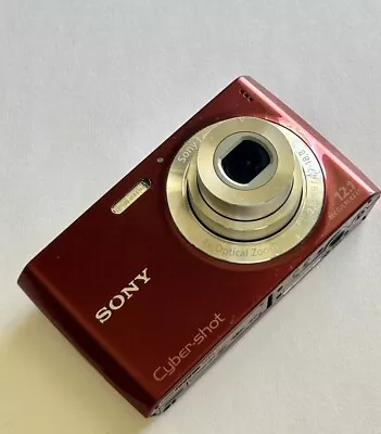 Sony CyberShot DSC-W510 12.1 MP Digital Camera Only Dark Red • $50