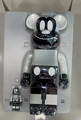 Medicom Bearbrick Fragment Mickey Mouse 400% & 100% Original 🔥 • $56