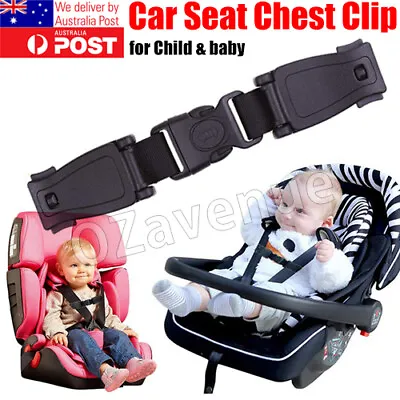 $4.95 • Buy Baby Car Safety Seat Strap Clip Harness Chest Belt Child Buggy Buckle Lock AU