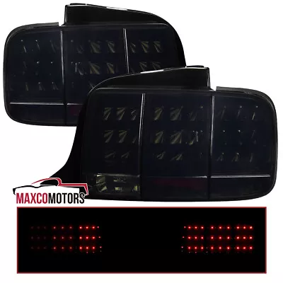 Black/Smoke Tail Lights Fits 2005-2009 Ford Mustang LED Sequential Signal Lamps • $169.49