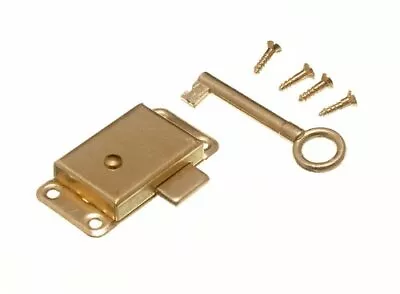 Wardrobe Cupboard Drawer Cabinet Door Lock And Key 50mm With Screws • £4.97