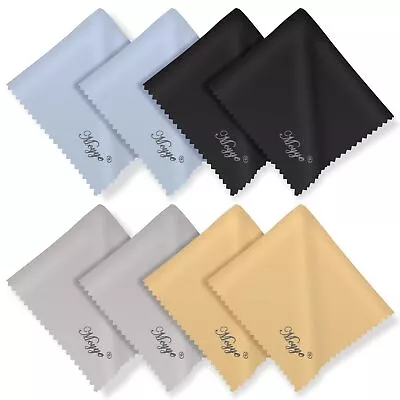 8 PCS Microfiber Cleaning Cloth For Glasses (6 X7 ) Premium Eyeglass Cleanin... • $5.84