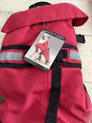 Zack & Zoey Dog  Coat RIPSTOP RANCH COAT Size Small Water Resistant Red • $8