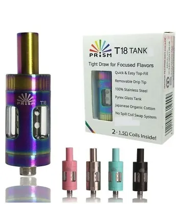 Genuine INNOKIN ENDURA PRISM T18 XL OLD StyleTANK OR T18 1.5ohm COILS UK SELLER • £8.30