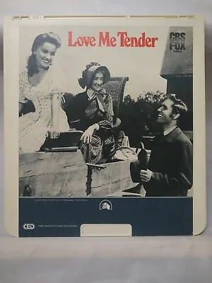 CED Selectavision VideoDisc Love Me Tender (1956) Elvis Presley Vintage Untested • $3.45