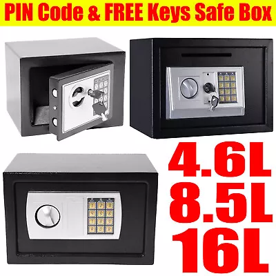 Electronic Password Key Box Security Safe Money Deposit Office Home Hotel Safety • £26.50