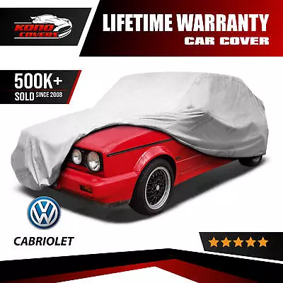 Volkswagen Cabriolet 4 Layer Car Cover 1985 1986 1987 1988 1989 1990 1991 • $50.95