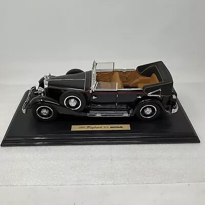 1932 Maybach DS8 Zeppelin Black W/ Red Trim Anson Prestige Edition 1/18 DieCast • $89.99