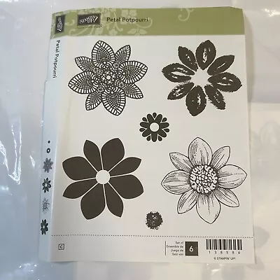 NEW Stampin' Up! Petal Potpourri Rubber Stamp Set Vintage • $9.99