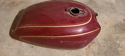 Kawasaki Motorcycle Gas Tank Used Burgandy No Cap-vintage- No Dents  • $110