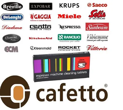 NEW CAFETTO CINO CLEANO CLEANING TABLETS Espresso Coffee Machine Cleaner • $6.39