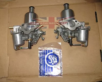 Pair Genuine SU Carburetors HS2 1 1/4  For MG Midget Sprite  1275 Completely New • $1595