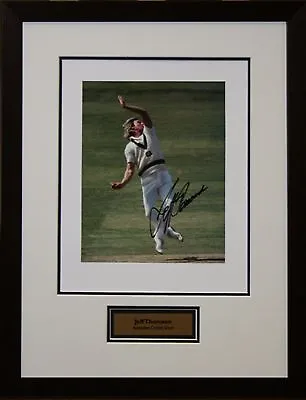 $165 • Buy Australian Cricket Great Jeff Thomson Signed Photo Framed