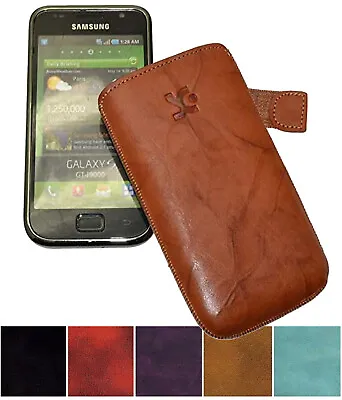 Exclusive Leather Pouch Case Slim Case For Samsung Galaxy S I9000 • £19.69