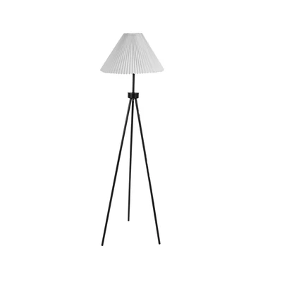 $54.99 • Buy EMITTO Modern Tripod Floor Lamp Linen Fabric Lampshade Home Decor Reading White